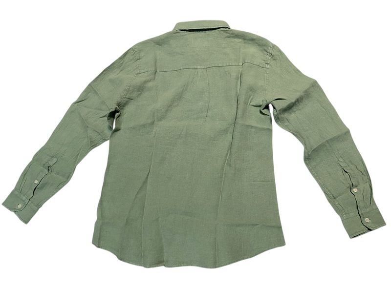 Rückansicht: Mavi LONG SLEEVE SHIRT 0211472-71481 seagrass Leinenhemd