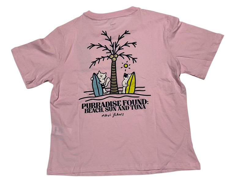 Rückansicht: Mavi BEACH PRINTED T-SHIRT 1613167-71001 rose shadow