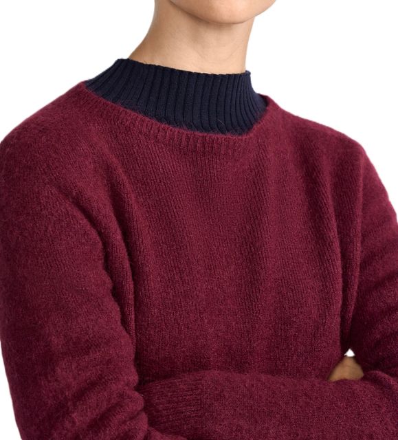 Nahansicht: Rich&Royal Cozy Crew Neck 599 ruby glow Pullover
