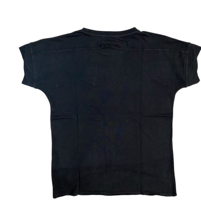 Rückseite: Zhrill casual Damen T-Shirt schwarz Slubjersey leger ZHRAHEL ZT124998-T1293