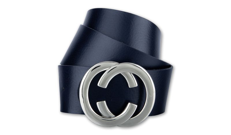 B.Götz Nappaledergürtel schwarz große Schließe 50423