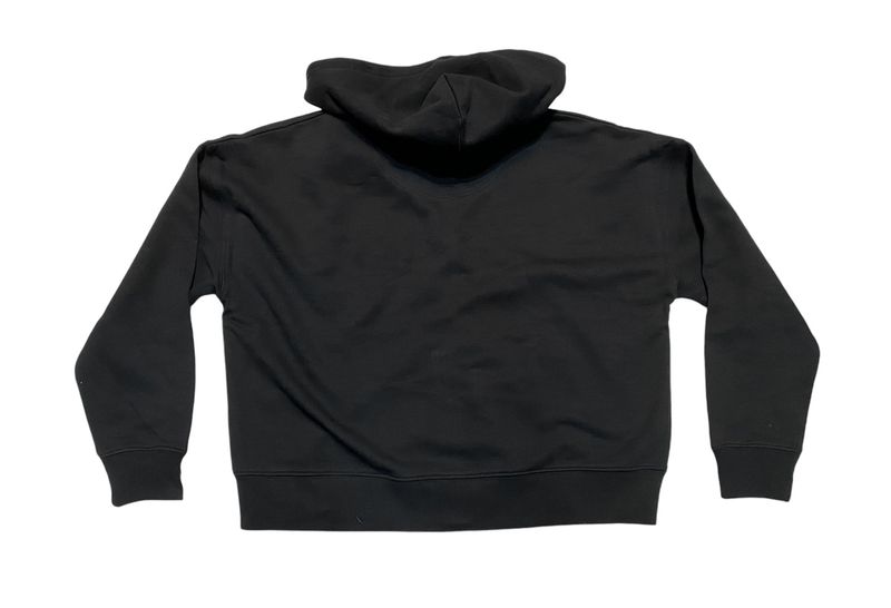 Be Famous Women Organic Drop Shoulder Zip Hoodie black BFW2420-2-2