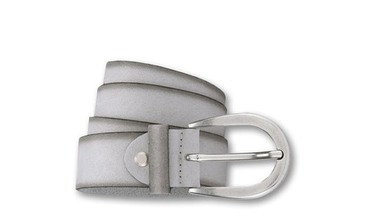 Bernd Götz Velours Ledergürtel creme 3,5cm breit 351363