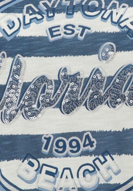 Key Largo WT00511 FLORIDA round navy-offwhite Ringel