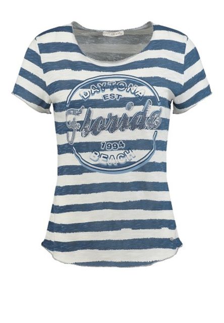 Frontansicht: Key Largo WT00511 FLORIDA round navy-offwhite Ringel