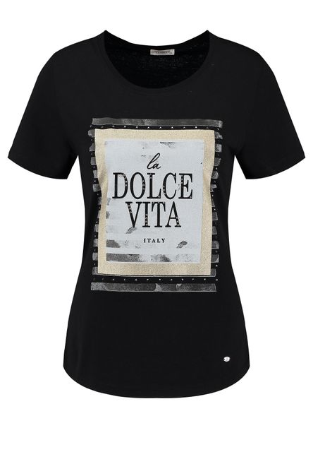 Frontansicht: Key Largo STELLA round WT00524 schwarz 1100 Glimmerprint