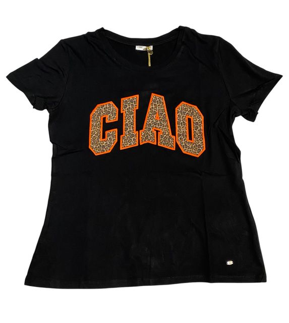 Frontansicht: Key Largo CIAO round WT00517 black leo mit neon