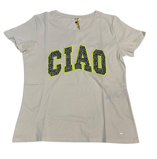 Key Largo CIAO round WT00517 silver leo mit neon