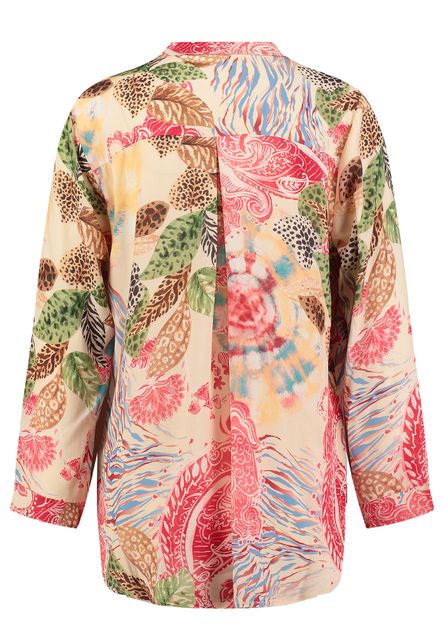 Rückansicht: Key Largo OCEAN  v-neck WB00191 coral red 1304 Tunikabluse