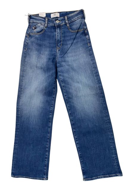  Front: Le Temps Des Cerises  High Waist Damen Jeans weites Bein knöchellang PULPHIGH24C BAS