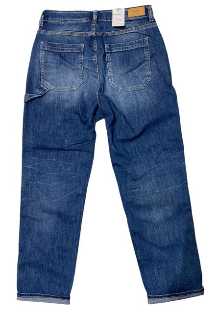 Le Temps Des Cerises Girlfriendjeans 400/60 Union blue denim Rückseite