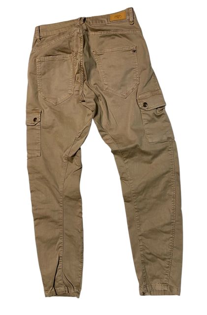 Rückseite: Le Temps Des Cerises Cargohose Damen beige RIVERA