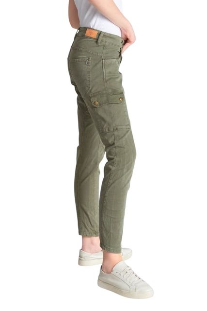Seitansicht: Le Temps Des Cerises Cargohose Damen khaki RIVERA