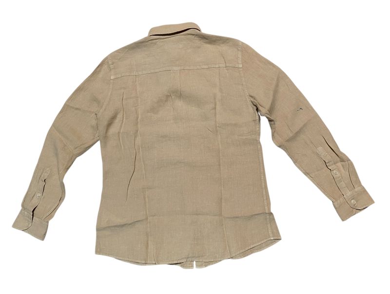 Rückansicht: Mavi LONG SLEEVE SHIRT 0211472-70004 feather grey Leinenhemd