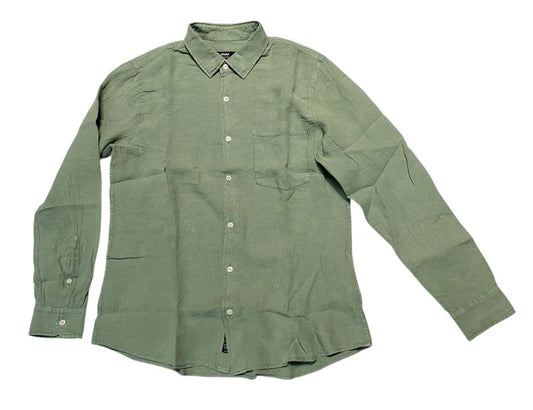 Frontansicht: Mavi LONG SLEEVE SHIRT 0211472-71481 seagrass  Leinenhemd