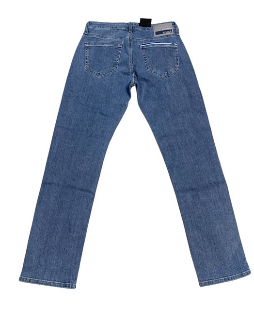 Rückansicht: Mavi straight leg Herrenjeans  light premium blue MARCUS 00351 83710