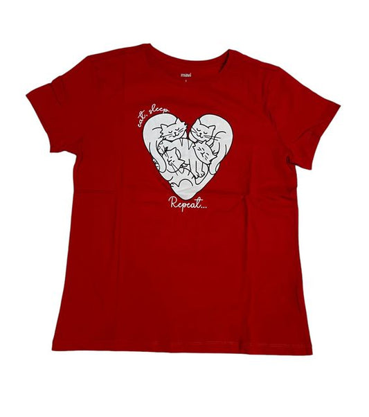 Mavi CAT HEART T-Shirt salsa1612604-82054