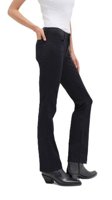 Seitenansicht: Mavi BELLA MID RISE 100484 90148 double black str Bootcut Jeans