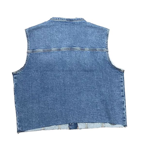 Rückansicht: Mavi Damen Jeansweste mid blue denim  RENA 1110364-86863 