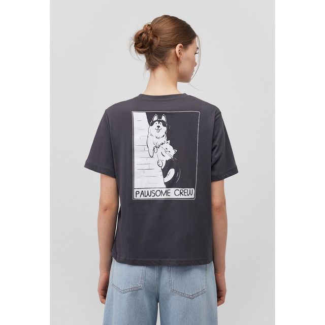 Mavi CAT PRINTED GRAPHIC TEE 1612975-70087 phantom