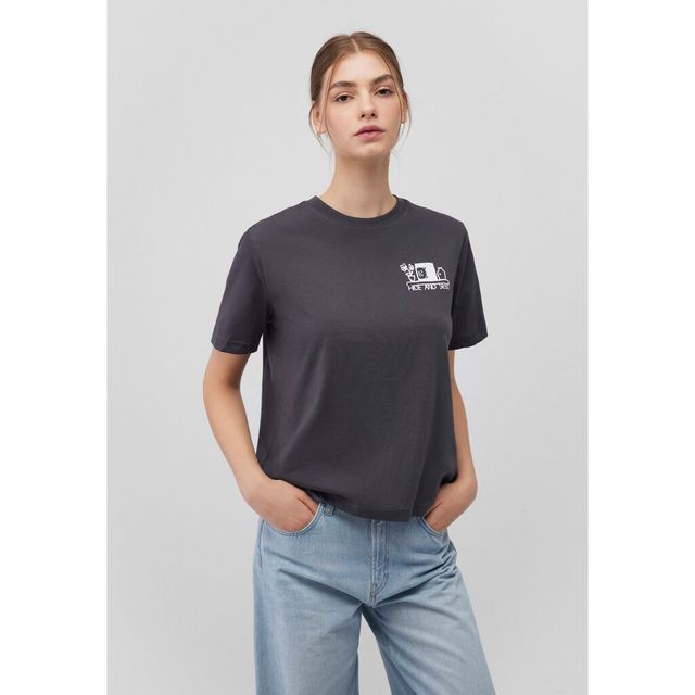 Mavi CAT PRINTED GRAPHIC TEE 1612975-70087 phantom