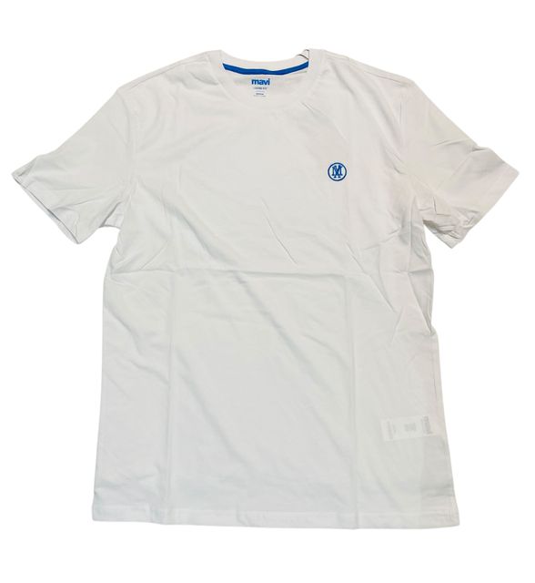 Mavi LOGO EMBROIDERY TEE 067074-620 weiß basic Herren T-Shirt