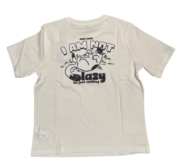 Rückseite: Mavi CAT CHILLING TEE 1612980-70057 antique white Damen T-Shirt