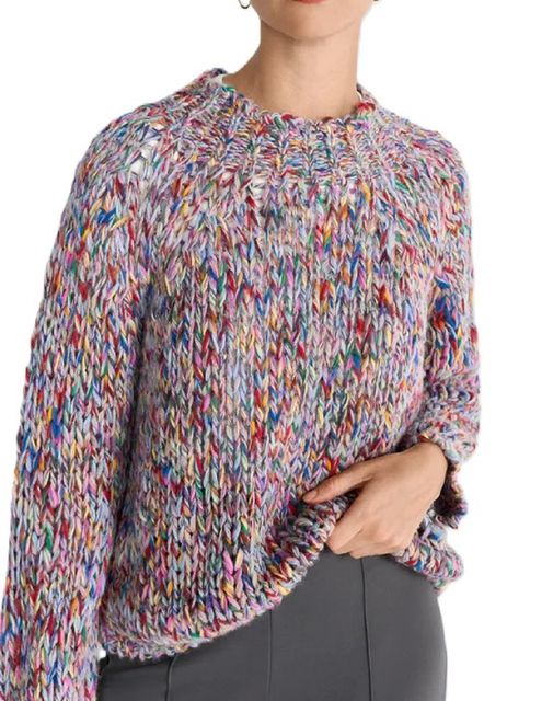 Frontansicht: Rich&Royal 2508-120 Multicoloured Mock Neck 844 silver mist
