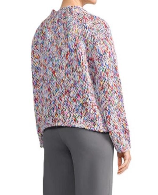 Rückansicht: Rich&Royal 2508-120 Multicoloured Mock Neck 844 silver mist