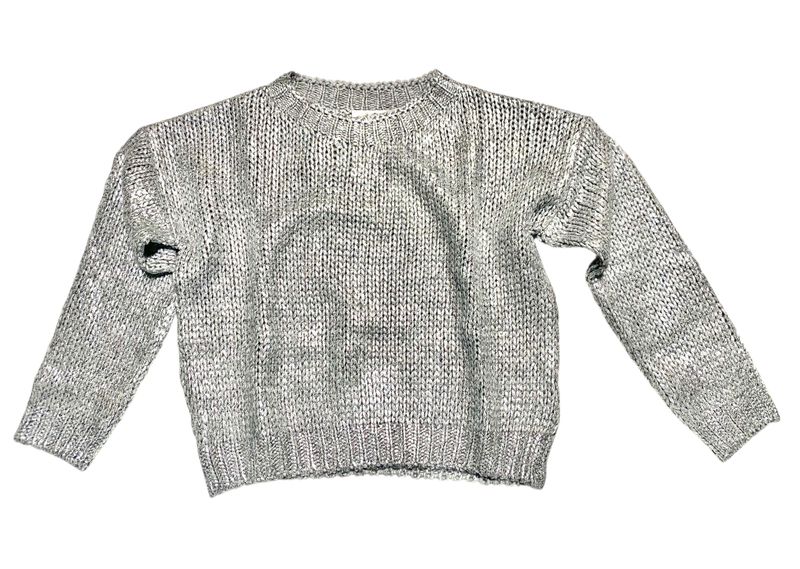 Rich&Royal 2510-181 Foil Printed Crew Neck Pullover 995 silver