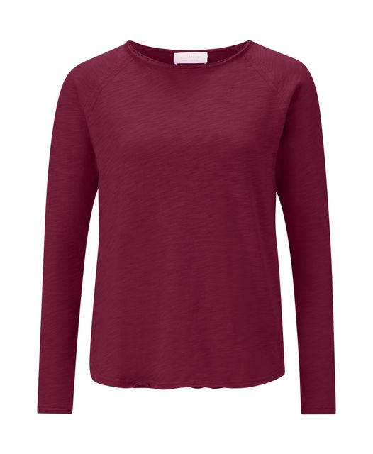 Rich&Royal O HJ LS Organic Heavy Jersey Longsleeve 599 ruby glow