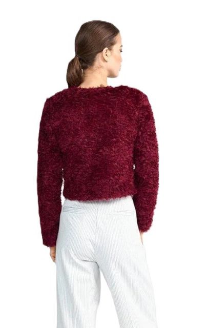 Rückansicht: Rich&Royal 2506-860 Short Lace Jacket 599 ruby glow