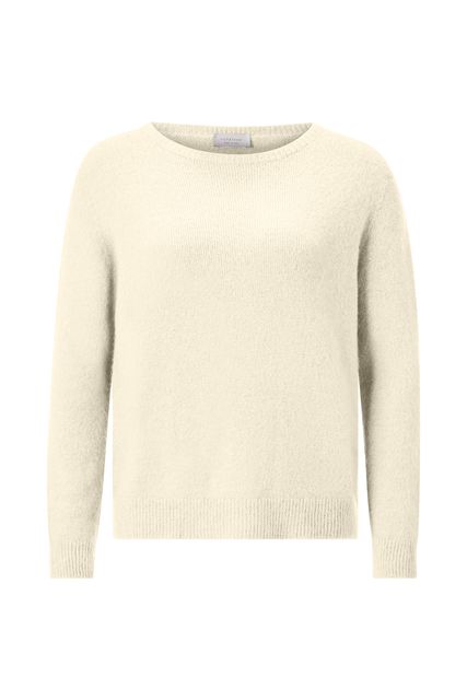 Front: Rich&Royal Cozy Crew Neck113 pearl white Pullover