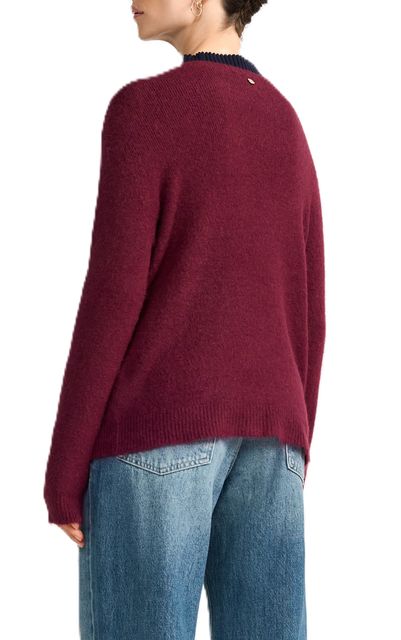 Rückansicht: Rich&Royal Cozy Crew Neck 599 ruby glow Pullover