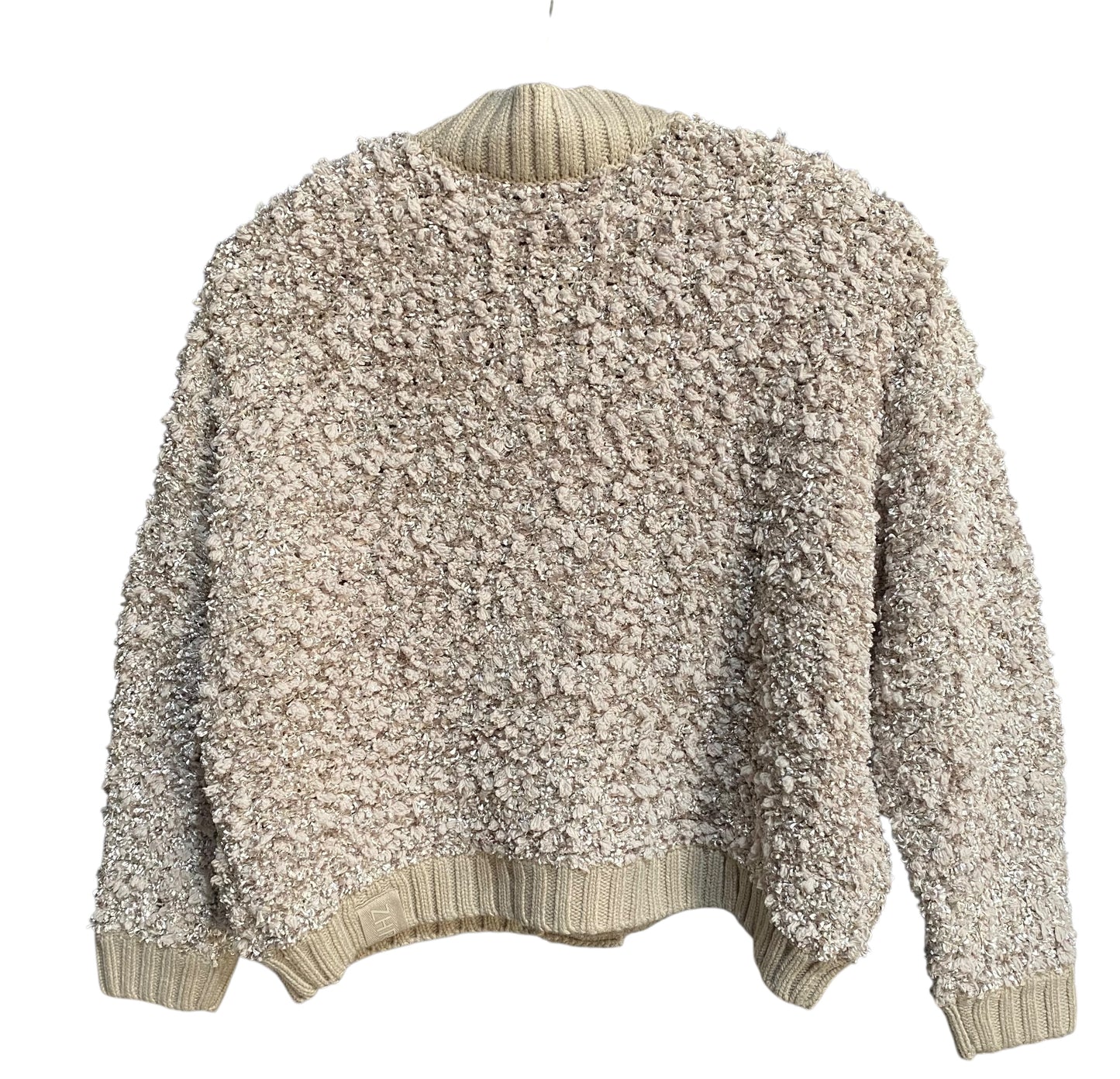 Zhrill cropped Strickcardigan taupe Bouclé ZHGLORIA FRAY ZX147-N3027