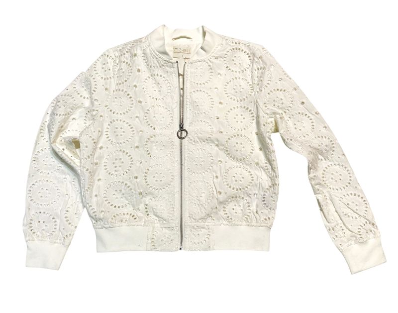 Frontansicht: Zhrill  ZHJULIE ZJ009-N036 white 272 Bomberjacke Baumwollspitze