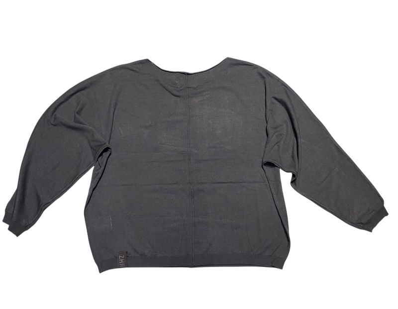 Rückansicht: Zhrill ZHLUNI ZK103-N267 anthra 100 Pullover