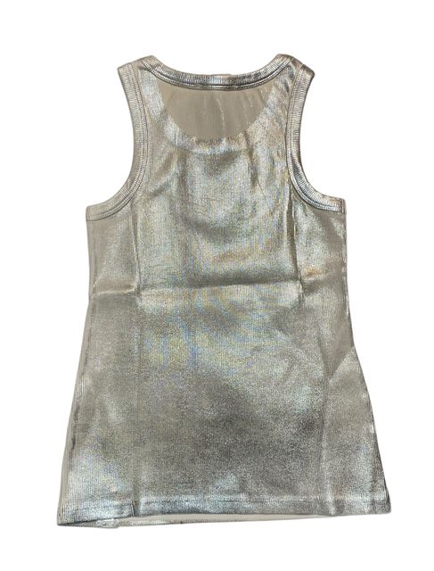 Rückseite: Zhrill Damen Tanktop metallic silver  Rippjersey ZHARIA METALLIC ZT125205-T020 silver255