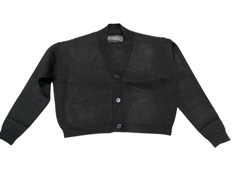 Zhrill Strickjacke jet black Knopfverschluß V-Neck ZH GLORIA ZK524651 