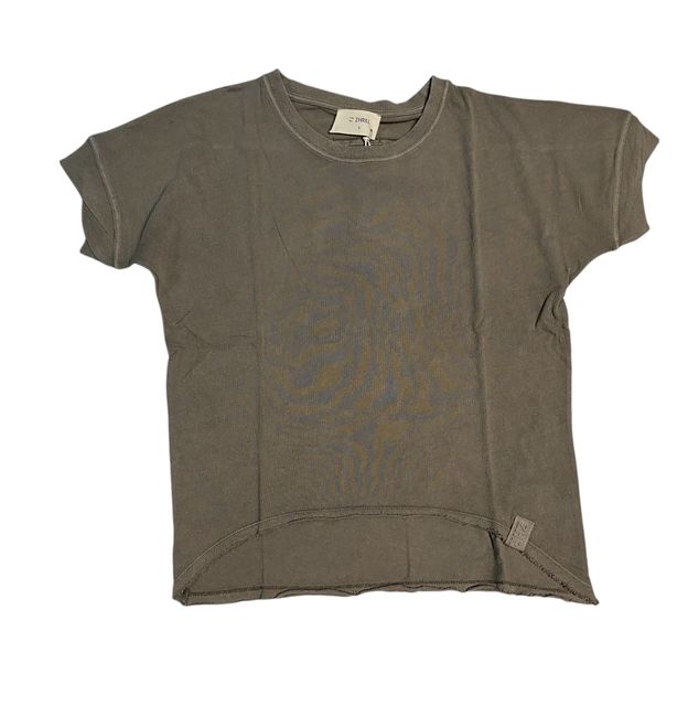 Vorderseite: Zhrill casual Damen T-Shirt oliv224 Slubjersey leger ZHRAHEL ZT124998-T1293