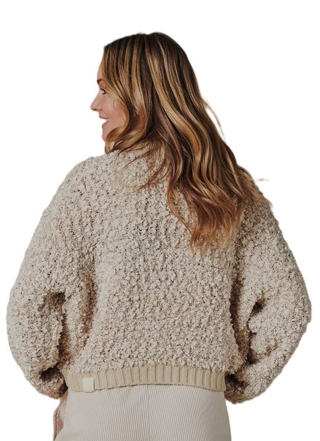 Rückseite: Zhrill ZHGLORIA FRAY ZX147-N3027 Taupe 264 Strickjacke
