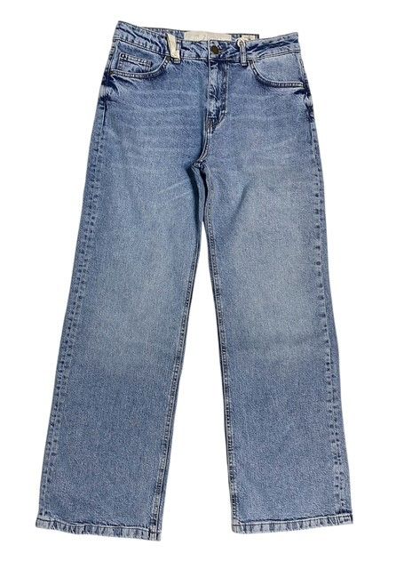 Vorderseite: Zhrill Damenjeans ZHJOSA D125701-W701blue124 loose fit 7/8Länge weites Bein